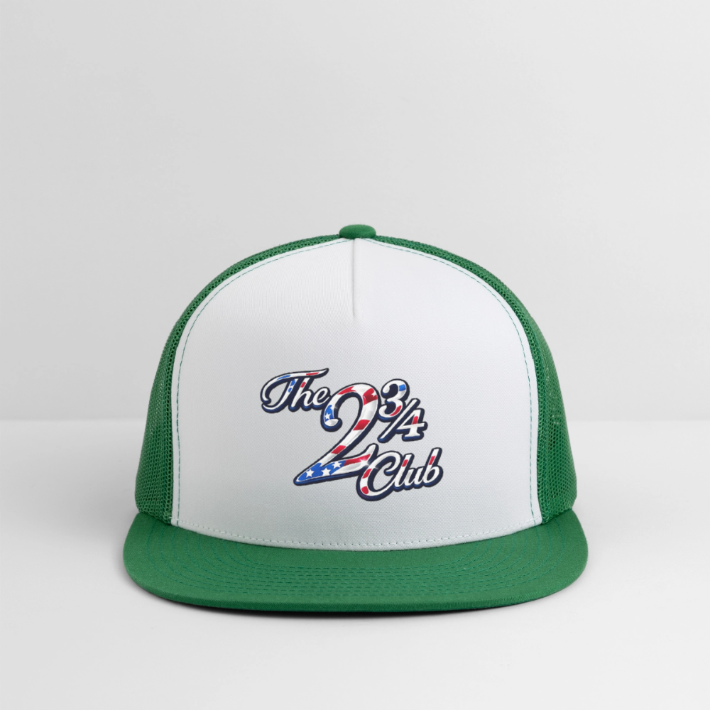 Americana Trucker Hat - white/kelly green