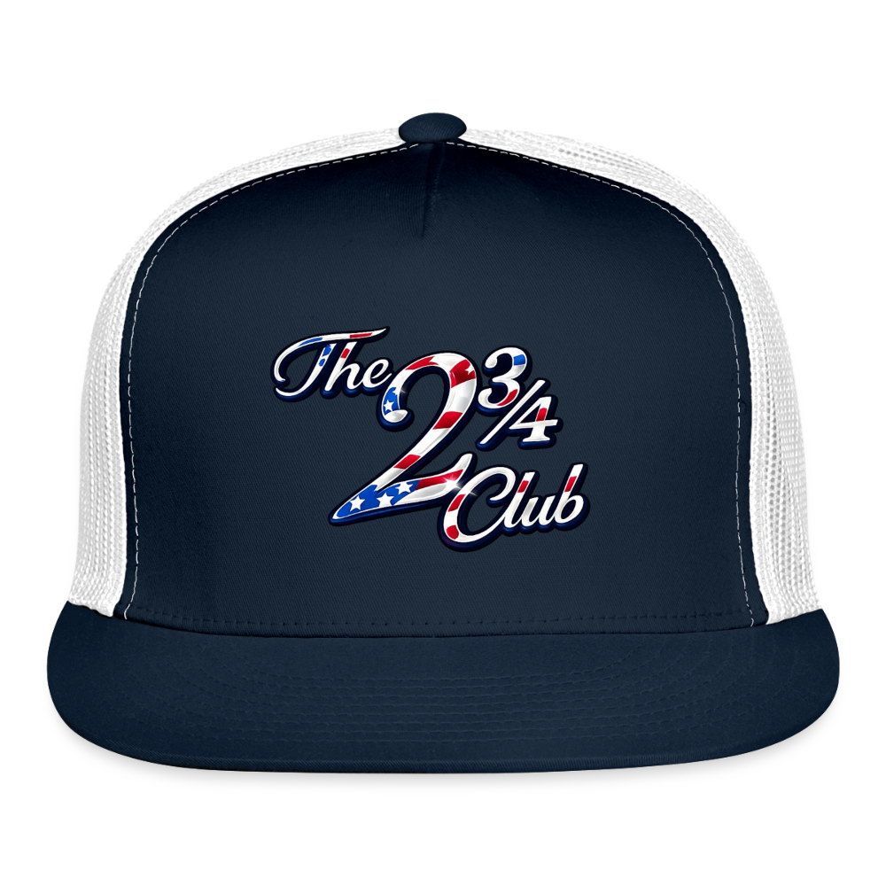 Americana Trucker Hat - navy/white