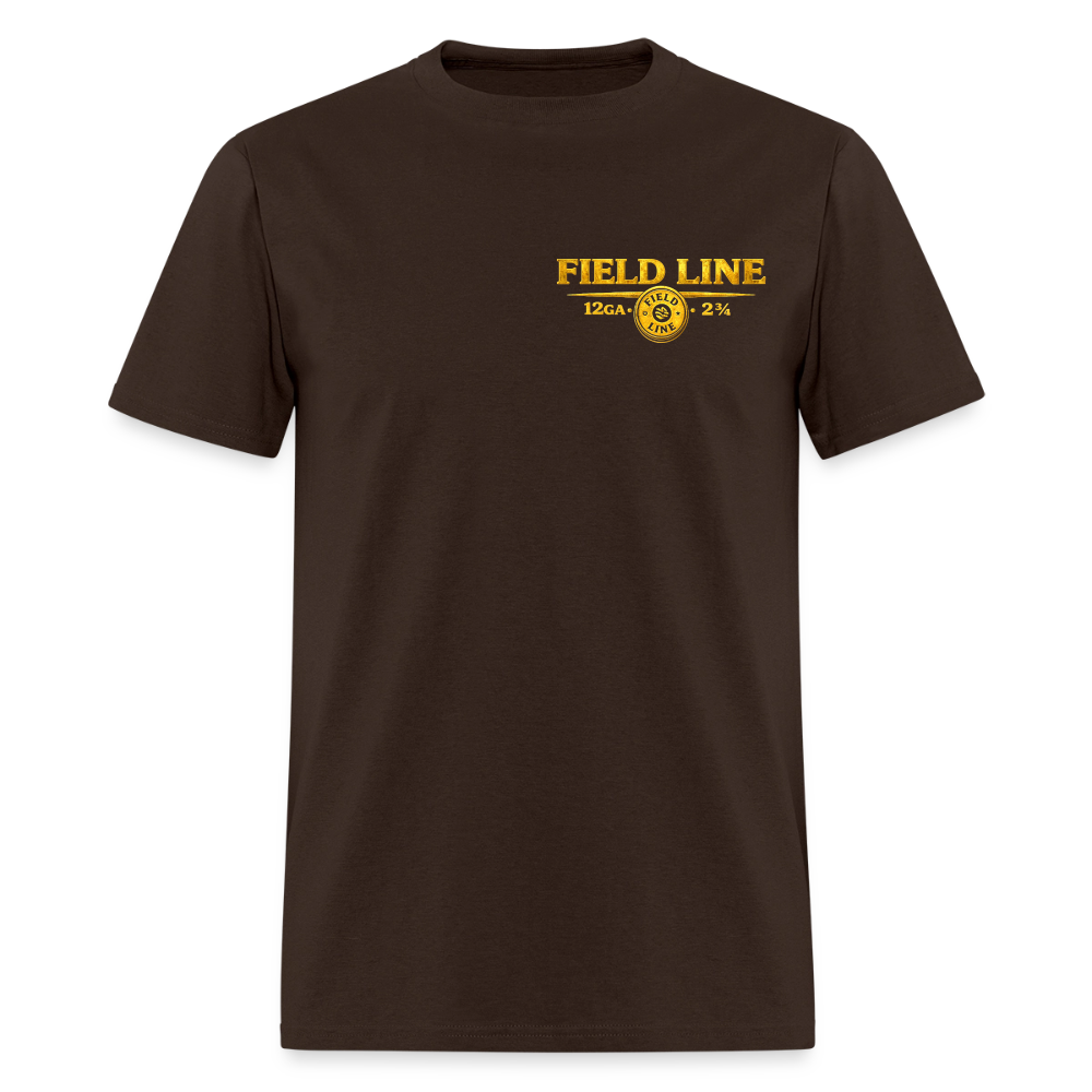 One Shot. Make It Count. - Field Line Hunting Deer Tee (Dark) - brown