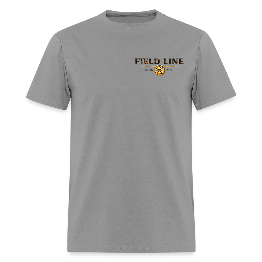 One Shot. Make It Count. - Field Line Hunting Duck Tee (Light) - rock