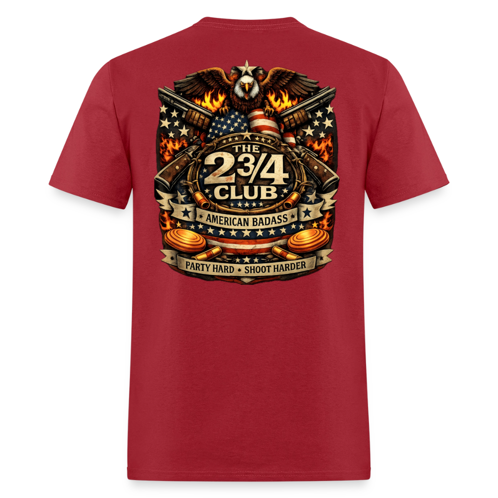 American Badass Tee - dark red