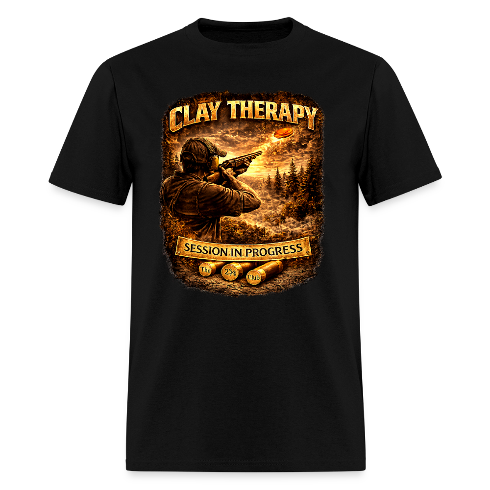 Clay Therapy Session Tee – 12 GA 2 3/4 Edition - black