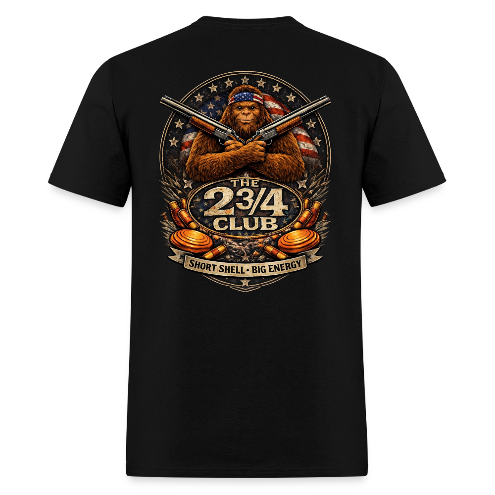 Short Shell. Big Energy - Patriotic Sasquatch Edition | The 2 ¾ Club - black