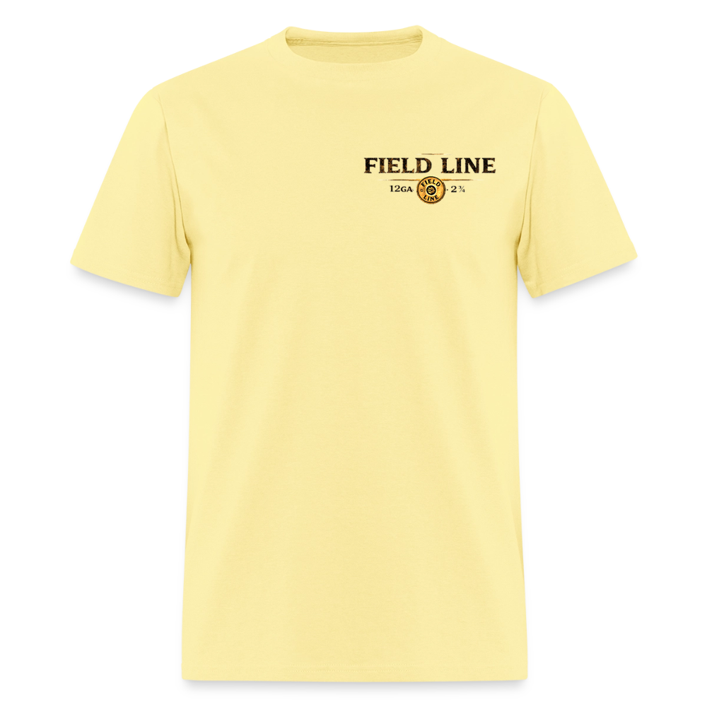 One Shot. Make It Count. - Field Line Hunting Deer Tee (Light) - cornsilk